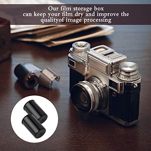 Kulannder 35mm Filmdosen 30Pcs Kunststoff Filmdosen Schwarzer Plastikkanister Wasserdicht Filmdosen mit Feckel für Geocaching oder Kleinteile Aufbewahrung(Schwarz) – Bild 3