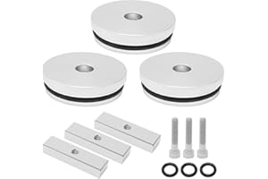 DUZFOREI 3PCS Billet Aluminum Freeze Plug Kit Replacement for Cummins Dodge Turbo Diesel 5.9L 12v/24v 1989-2007