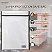 Fireproof Bag,TEROMAS Silicone Coated Double Layers Large (15″ x 12″ x 5″) Fire Safe and Water Resistant Storage for Documents, Money, Jewelry, Passport and Valuables Protection (White)