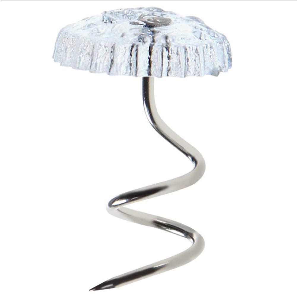 20 Pcs Twist Pins Upholstery Clear Heads Slip Cover Fasteners Headliner Pins in Place for Sofa Car Van Home Furniture Hold Bed Skirt