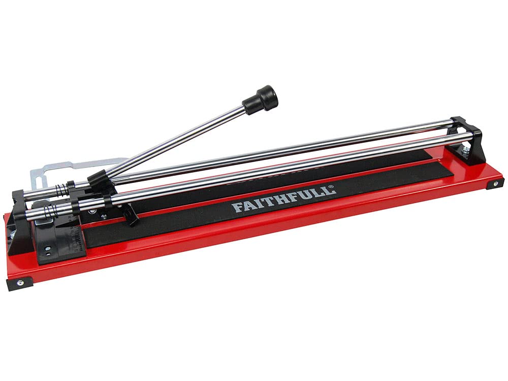 Faithfull Tile Cutter - 600mm (24in) Square, 425mm Diagonal, 12mm Thick Cutting Capacity for Ceramic Tiles