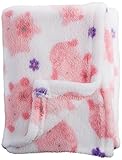 Nuby Cuddly Soft Plush Baby Blanket, Pink, 30