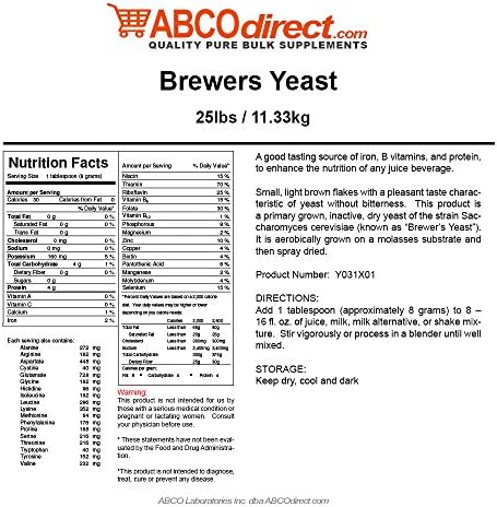 Brewers Yeast Flakes (25lbs)
