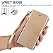 Arae Wallet Case for iPhone Xs Max PU Leather flip case Cover [Stand Feature] with Wrist Strap and [4-Slots] ID&Credit Cards Pocket for iPhone Xs Max 6.5