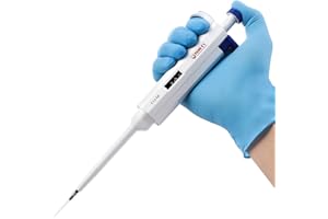 FOUR E'S SCIENTIFIC 0.1-2.5uL Single Channel Pipettor, Adjustable Variable Volume Micropipette High Accurate Pipettor for Lab