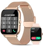NAIXUES Smartwatch Donna Chiamata Bluetooth e Risposta Vivavoce, Smart Watch  da 1,7'' SpO2 Cardiofrequenzimetro, Orologio Fitness 28 Modalità Sport  Notifiche Messaggi WhatsApp per Android/iOS Oro Rosa : Amazon.it:  Elettronica
