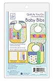 JUNMN Quilt As You Baby Bib Patterns on Batting, Natural