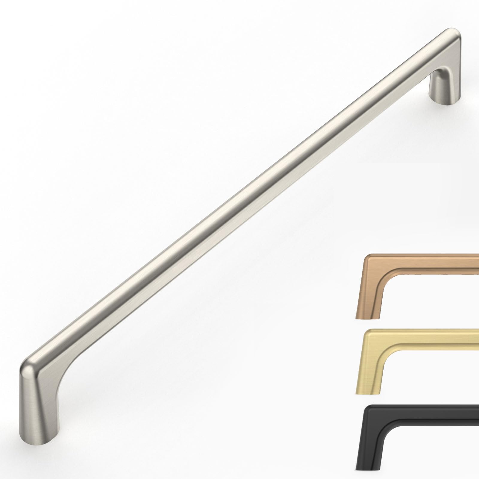 Photo 1 of 9BUILD 10 Pack Brushed Satin Nickel Cabinet Pulls 8.8 Inch Kitchen Cabinet Handles Cabinet Hardware Kitchen Handles for Cabinets Cupboard Handles Nickel Dresser Pulls Drawer Handle
