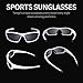 TOREGE Polarized Sports Sunglasses for Man Women Cycling Running Fishing Golf TR90 Unbreakable Frame TR034 (Grey)