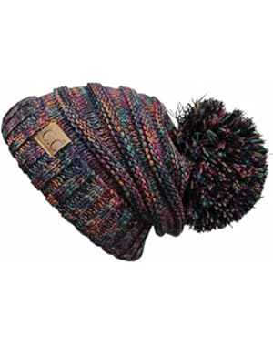 CC Exclusives Unisex Oversized Slouchy Beanie with Pom (HAT-6242POM)
