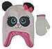 ABG Accessories Knit Animal Panda Face Critter Hat and Mitten Set - Toddler [4013]