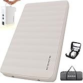 Self-Inflating Sleeping Pad with Portable Electric Air Pump for Fast Inflate & Deflate, 4in Thick Memory Foam Camping Mattres