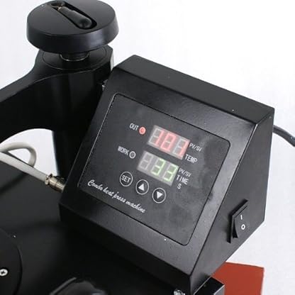 ZENY 5 in 1 Heat Press Machine Pro 12" x 15" Swing Away Multifunctional Digital Transfer Sublimation Hat Plate Cap Heat Press Machine for T-Shirt - Image 5