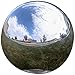 Lily's Home 12 Inch Stainless Steel Gazing Globe Mirror Ball, Colorful and Shiny Addition to Any Garden or Home, Ideal As a Housewarming Gift, Silver