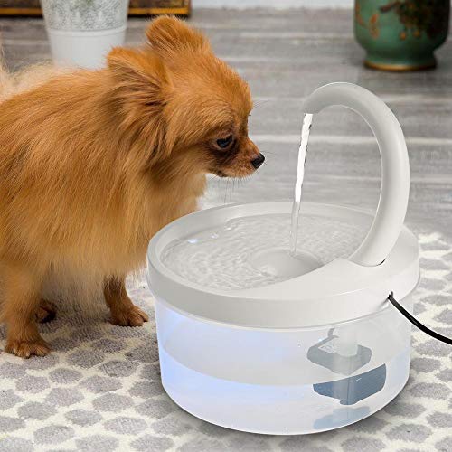 Shaying Agua para Gatos Dispensador Agua para Mascotas 67oz / 2L Agua automática Ultra silenciosa con luz LED para Gatos Perros - Imagen 6