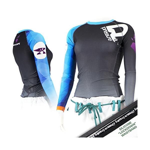 Pressure Grappling Women's Premium BJJ Long Sleeve Rash Guard with