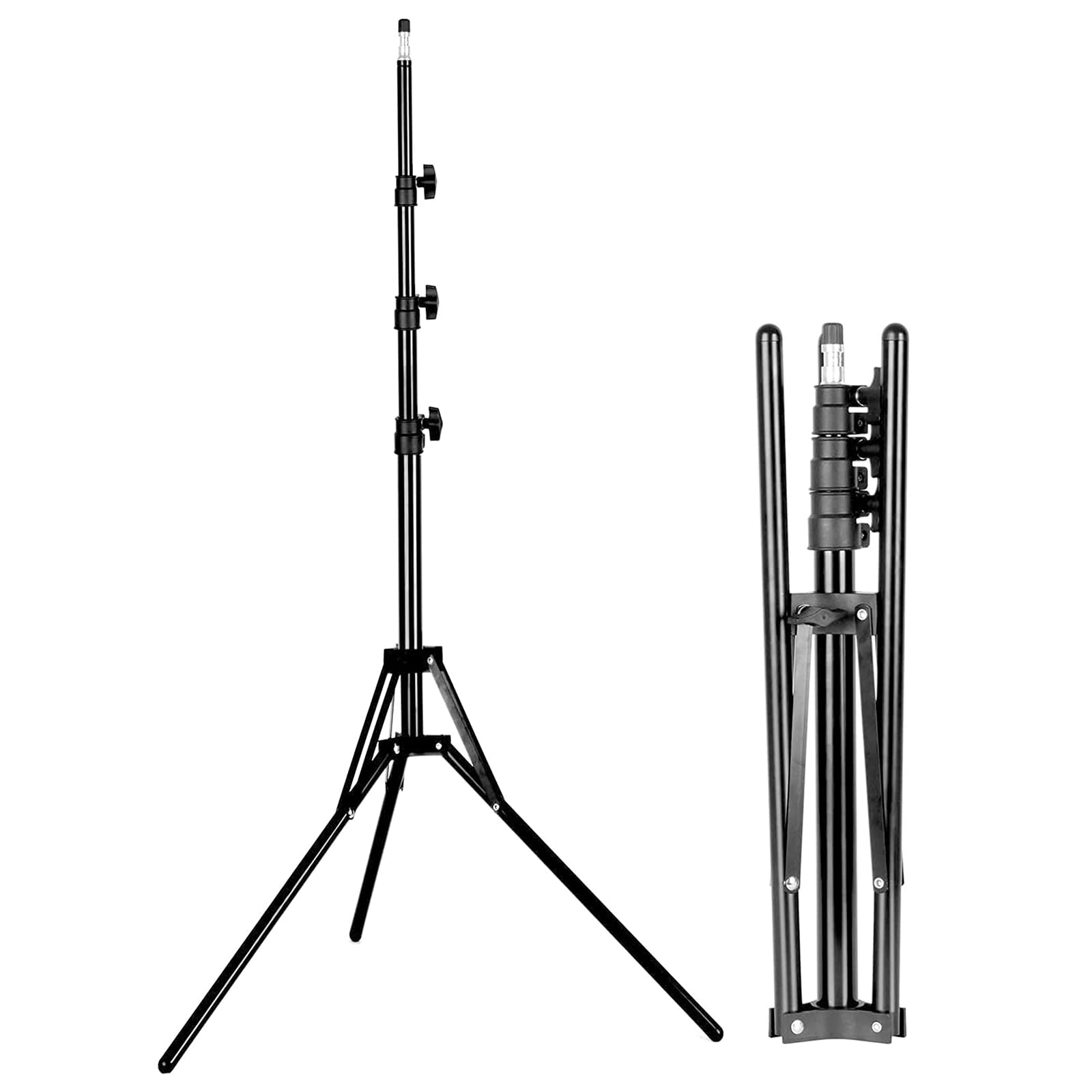 EMART Travel Light Stand for Photography, 6' Compact Portable Reverse Folding Tripod Lighting Stand Lightweight Suitable for Camera Flash, Ringlight, Photo Reflector, Umbrella, Studio Video Lightstand