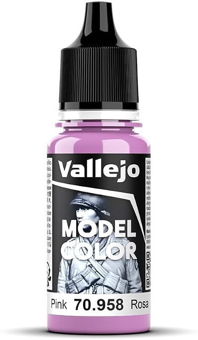 Vallejo Model Color Pink 17 ml Acrylic Paint Eyedropper Non-Toxic Waterbased