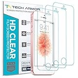 Tech Armor High Definition Clear PET Film Screen Protector (Not Glass) for iPhone 5/5C/5S/SE (Pack of 3)