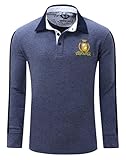 Polo Shirts, Cokle Men Solid Long Sleeve Lapel Casual Fit Tee