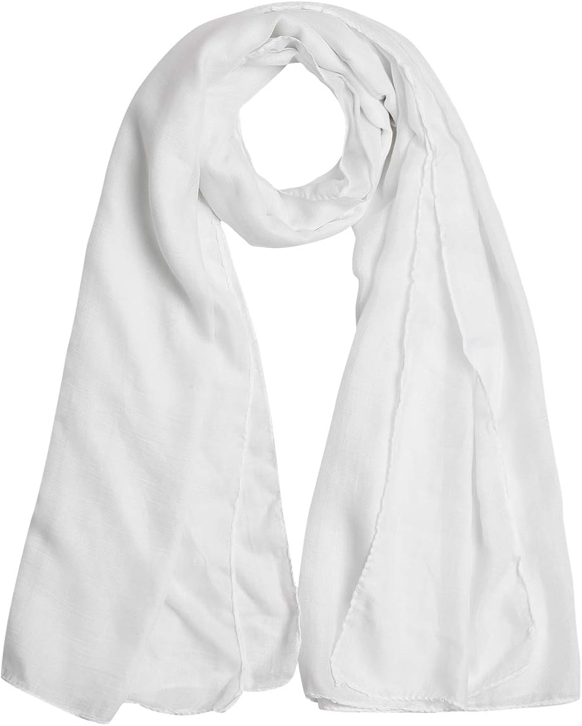 uxcell Lightweight Shawl for Women Large Soft Classic Solid Color Scarf: Clothing