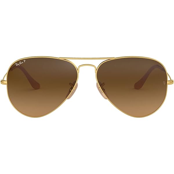 Amazon.com: Ray-Ban Unisex RB3449 Aviator Sunglasses, Gold/Brown