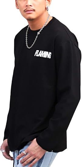 Amazon トレーナー メンズ スウェット バックプリント フォト ロゴ Lux Style ラグスタイル ブラック トレーナー パーカー 通販