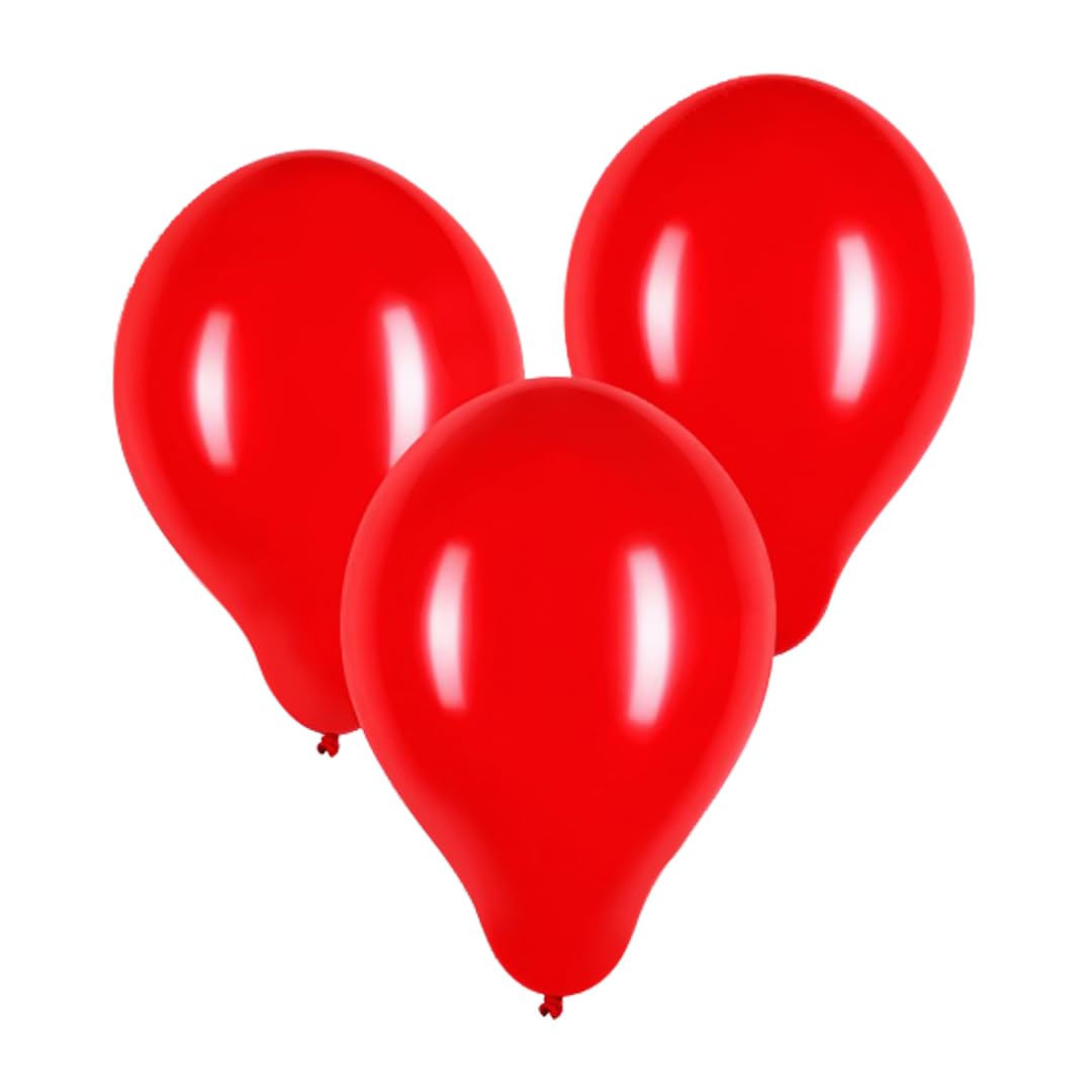 Pack of 60 Red Party Balloons by Totely - Latex Balloons for Birthday, Valentine’s & Celebrations - Decorations, Centrepieces and Balloon Arches
