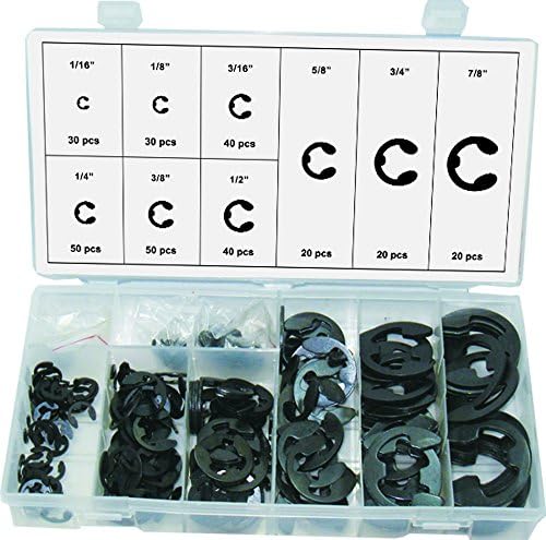 31030-300pc E-Clip Retaining Ring Snap Ring Assortment