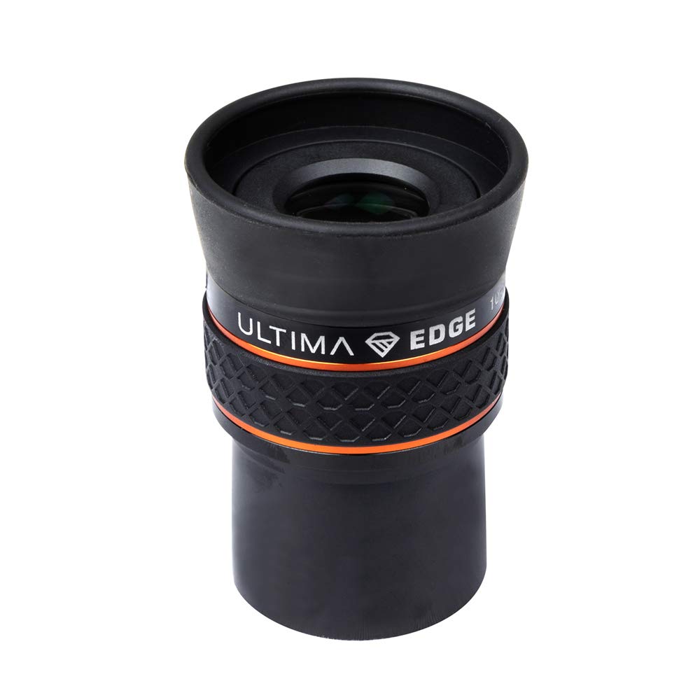 Celestron 93450 Ultima Edge 10mm Parfocal Ultra Flat Field Eyepiece Designed for 1.25" Focusers - Incredibly Crisp Views, Fully Multi-Coated Lens, Moulded Rubber Grip, Black