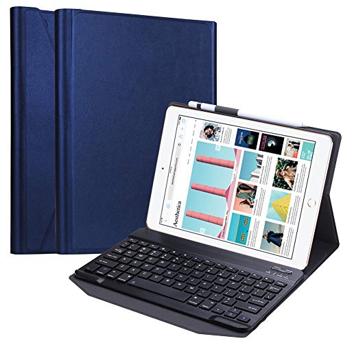 UNOKS Ultra-Slim Removable Wireless Bluetooth Keyboard,with Stylus Holder by Greenlaw,Intelligent Energy Saving Sleep