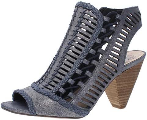 Amazon.com | Vince Camuto Women's Shoes ESHANTEL Fabric Peep Toe, Dark Blue/Pewter, Size 6.5 