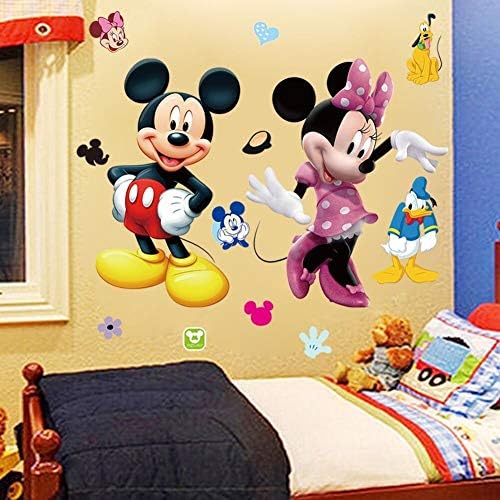 Mickey Minnie Mouse Kids Room Decor Wall Sticker Cartoon Mural Decal Home 1Pc