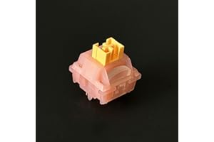 PAKJEL Outemu Honey Peach/Lime Switch V3, 5Pin Pre-Lubed Silent Linear/Tactile Switch for Mechanical Keyboard (Color : Linear Peach, Size : 90PCS)