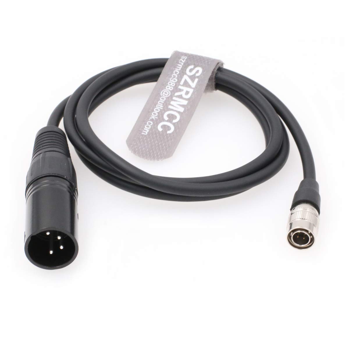 SZRMCC Power Cable for Sound Devices Zoom F8 F4 Zaxcom XLR 4 Pin Male to Hirose 4 Pin Male (Straight Cable)