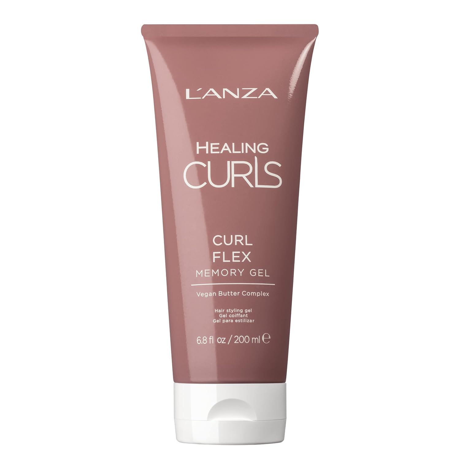 L’ANZA Healing Curls Curl Flex Memory Gel – Curl Gel for Curly Hair – Creates Strong, Long-Lasting and Touchable Hold with Sulphate Free, Paraben Free Formula (6.8 Fl Oz)
