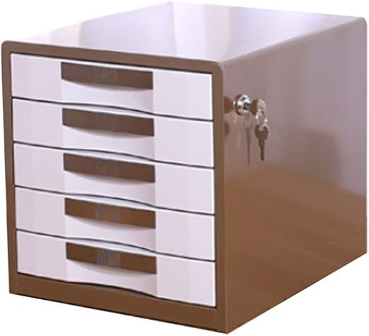 Metal Lock Drawer Type A4 File Cabinet Storage Box Office Desktop Small Multi Layer Data Storage Cabinet Lostgaming Color Gold Amazon Co Uk Kitchen Home
