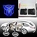 Spoya Blue The Transformers Autobots Wireless Magnetic Car door step LED welcome logo shadow light projection projector light