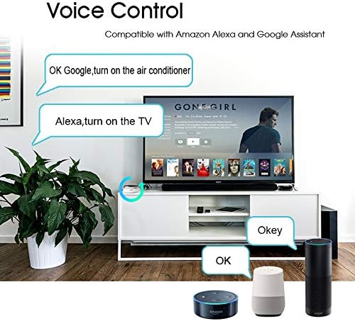 YEEWA Control remoto inteligente WIFIIRSmart Life interruptor inteligente universal para domtica aire acondicionado TV compatible con AlexaGoogle Home