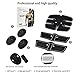 FOMAN ABS Stimulator & Muscle Toner, Abdominal Toning Belt - EMS Muscle Trainer Wireless Body Gym Workout Home Office Portable Fitness Equipment for Abdomen/Arm/Leg Training Men Women