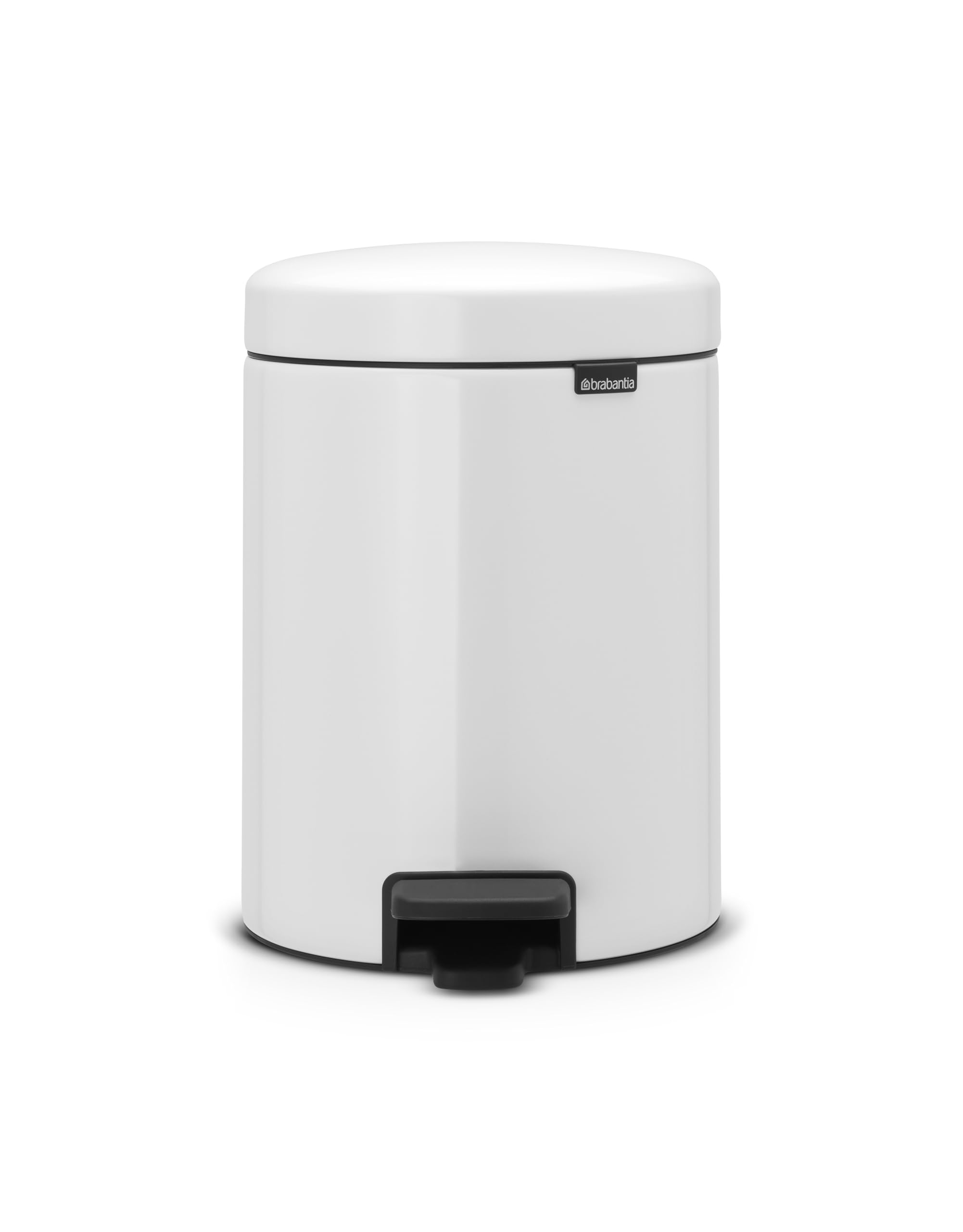 Brabantia 112065 Pedal Bin newIcon with Plastic Inner Bucket, 5 Litre - White