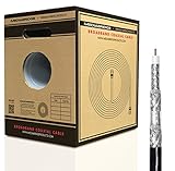 Mediabridge Coaxial Cable - RG6 Quad-Shielded - UL CL2 Rated for in-Wall Use - Black (500 feet) Pull-Out Box (Part# CC6QB-500)