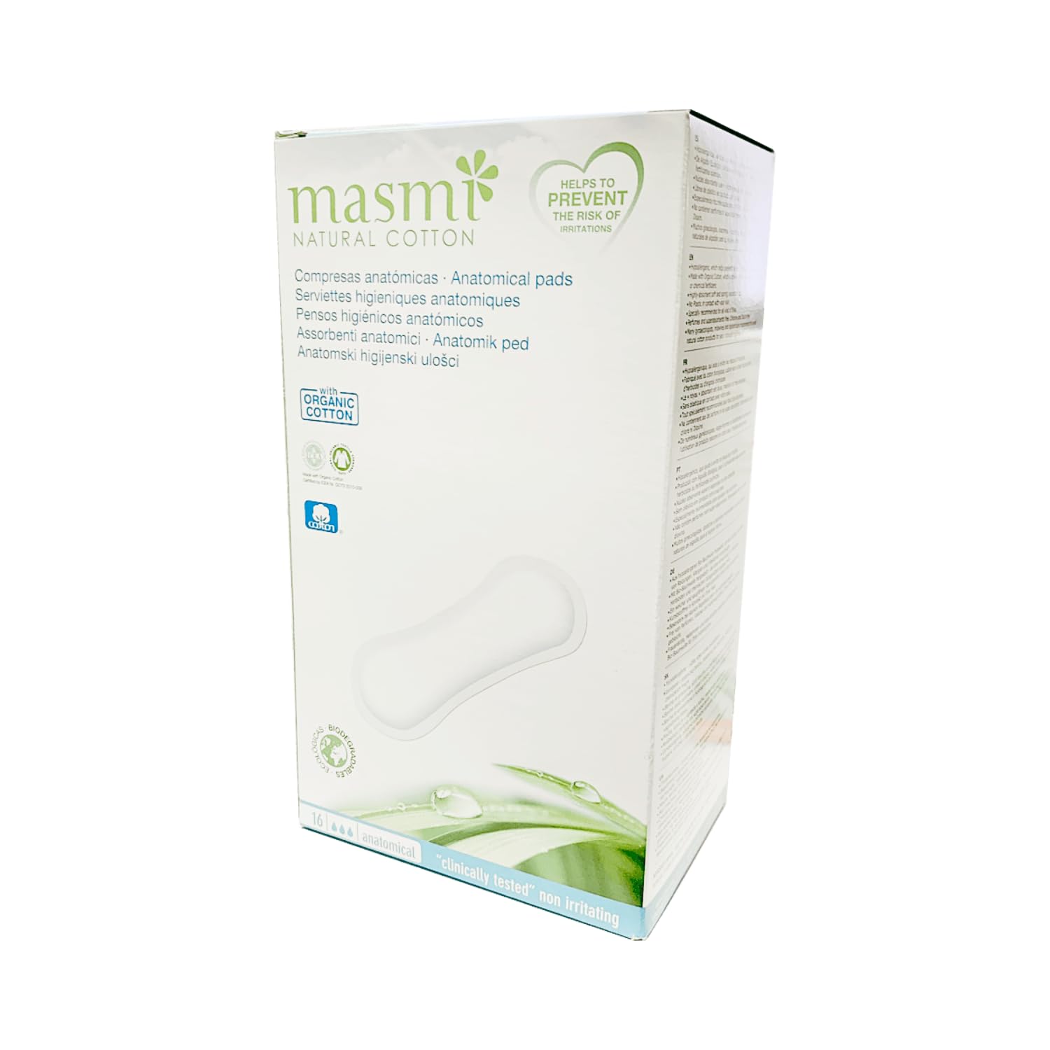 Masmi Natural Organic Cotton Sanitary Towels Classic