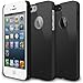 Ringke SLIM Series Slender Steadfast Bolstered Polycarbonate Hard Case for Apple iPhone SE / 5S / 5 - LOGO CUT-SF BLACK