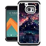 HTC 10 Case, UrSpeedtekLive [Drop Protection] Dual Layer Protector Hybrid Defender Hard Back Cover Case for HTC 10 - The Lights