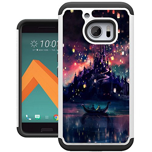 HTC 10 Case, UrSpeedtekLive [Drop Protection] Dual Layer Protector Hybrid Defender Hard Back Cover Case for HTC 10 - The Lights