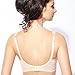 Rosme Women's Balconette Bra with Push Up Effect Plus Size Sexy Lace Demi Half Cup Bra Underwired Low Cut Mesh Bras Annija