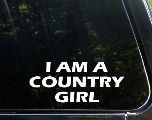 I am a Country Girl - 9" x 4" - Die Cut Decal/ Bumper Sticker For Windows, Cars, Trucks, Laptops, Etc.