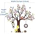 ElecMotive Cartoon Forest Animal Monkey Owls Fox Rabbits Hedgehog Tree Swing Nursery Wall Stickers Wall Murals DIY Posters Vinyl Removable Art Wall Decals for Kids Girls Room Decoration (Giraffe)