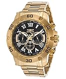 Invicta Men's 'Specialty' Quartz Stainless Steel Casual Watch, Color:Gold-Toned (Model: 19700)